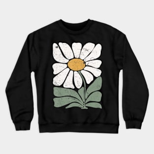 Boho Daisy Flower Crewneck Sweatshirt